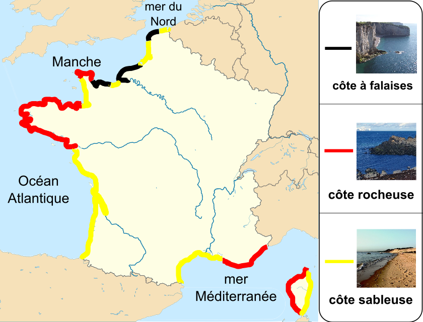 côtes françaises