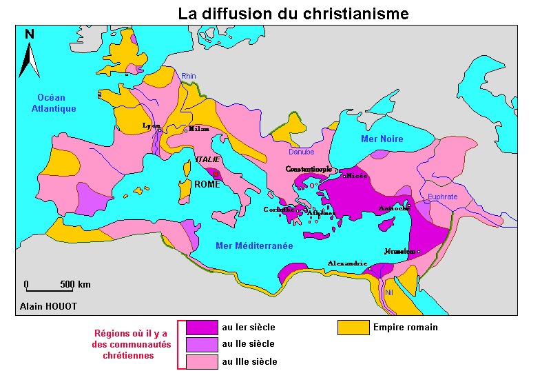 partage de l'Empire romain et invasions barbares